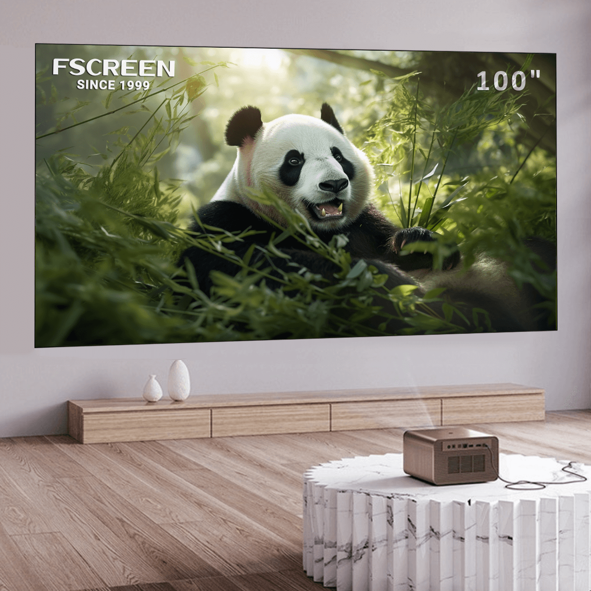 FSCREEN Iris Pro 시리즈 프레넬 ALR 삼색도 고정 프레임 프로젝션 스크린 -100인치