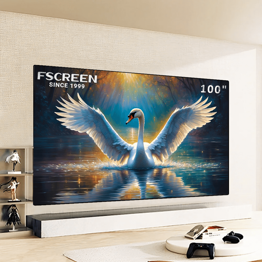FSCREEN Schermo di proiezione a pannello rigido Fresnel ALR serie Iris da 100 pollici